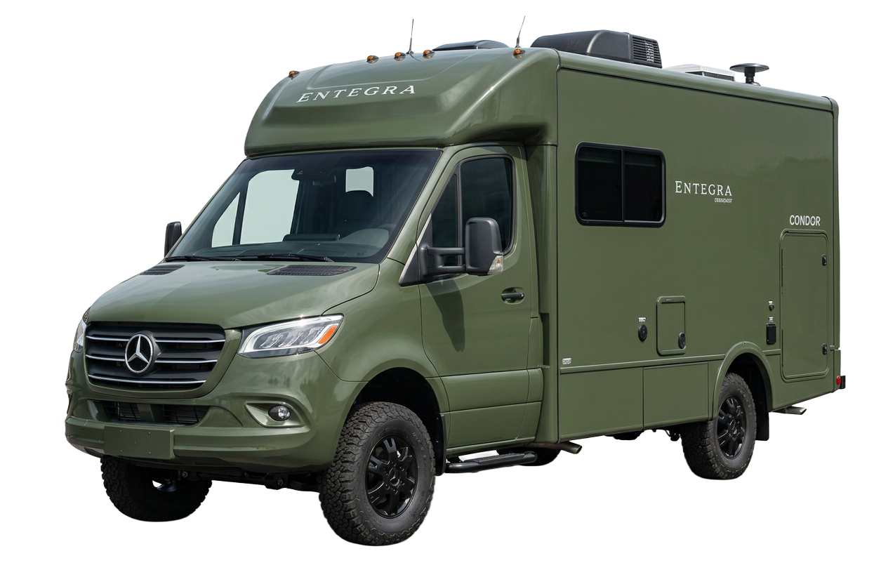 2026 green Entegra Condor 23S on Mercedes-Benz Sprinter chassis